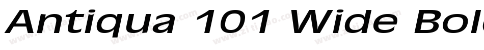 Antiqua 101 Wide BoldItalic字体转换